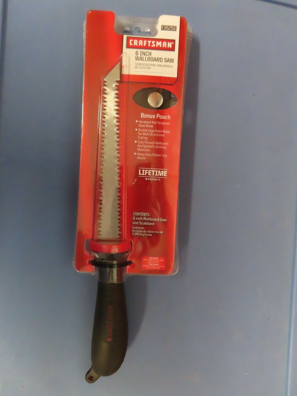 Craftsman 36256, Double Edge 6 inch Jab Saw Wallboard Drywall with