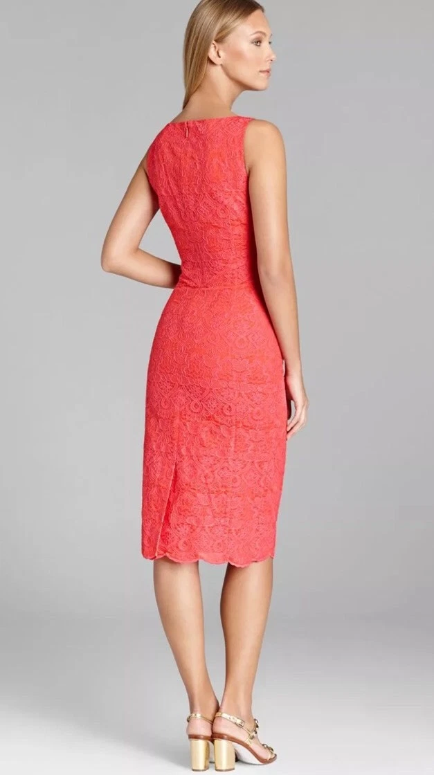 Fodera in pizzo nuova con etichette Tory Burch Cameron collo a V taglia 14