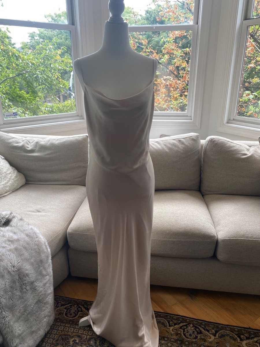 alice and olivia silk maxi dress Champagne | eBay