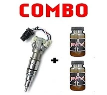 8x Reman 175cc Injectors + 2 Rev-X Oil for 03-07 Ford 6.0L- $600 Core required