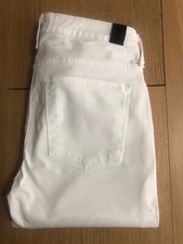 Vince Women's White Stretch Denim Jeans Size 28 Cotton Elastane Made in USA
