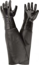 Size Large Cotton Lined Neoprene Sandblasting Gloves, 24" Overall Length, 1 Pair