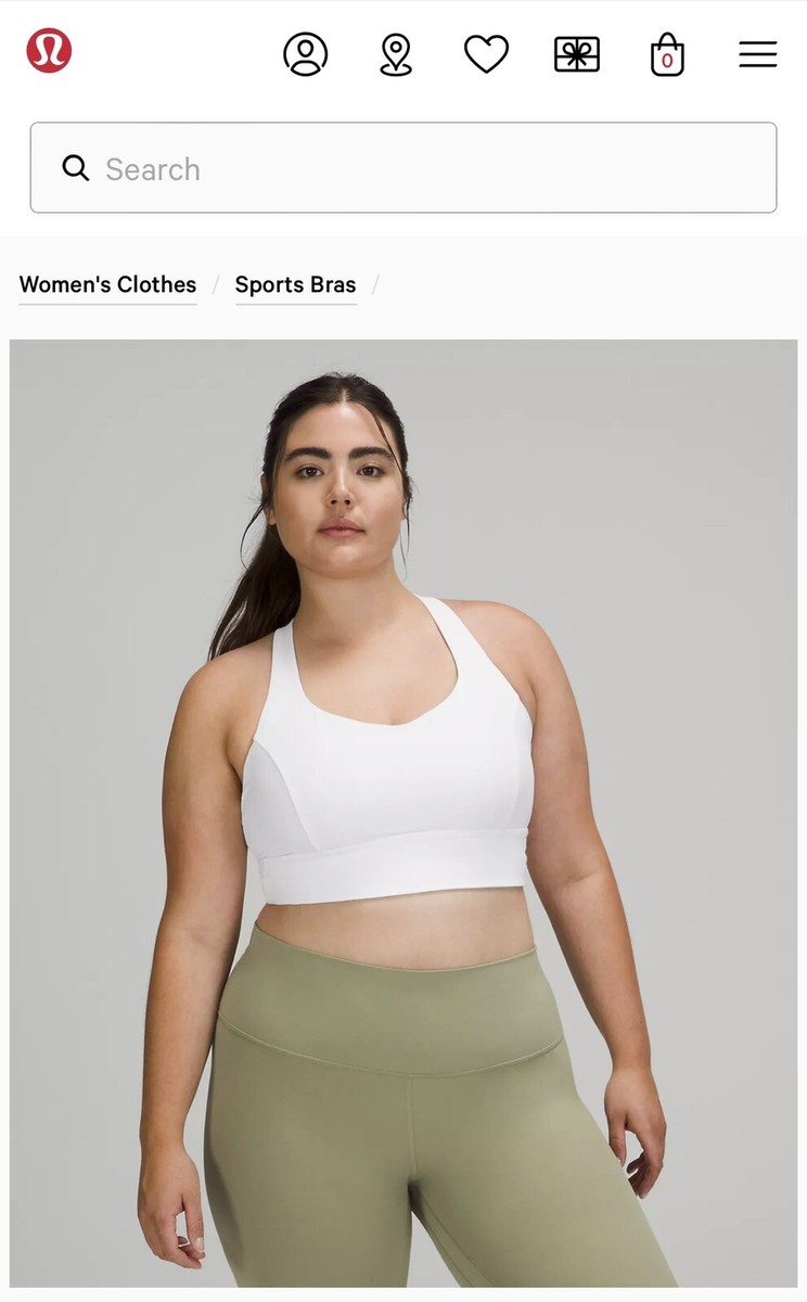 NWT-Lululemon Free to be Serene White Longline Sports Bra, SOLD