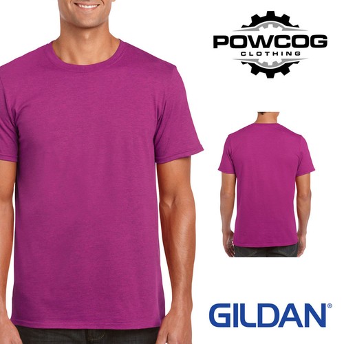 GILDAN Mens T-Shirt Soft Smooth Premium Plain Cotton Tee with Classic Fit G64000 - Picture 9 of 45