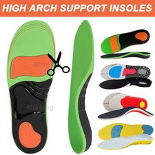 Orthotic Shoe Insoles Inserts Flat Feet High Arch Support for Plantar Fasciitis 