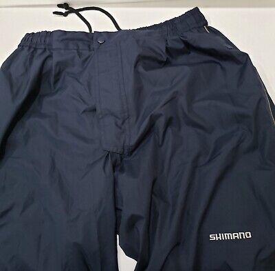 SHIMANO Men Nexus Hyper Fishing Gear Lightweight Fishing Pants Navy Blue  Size LL