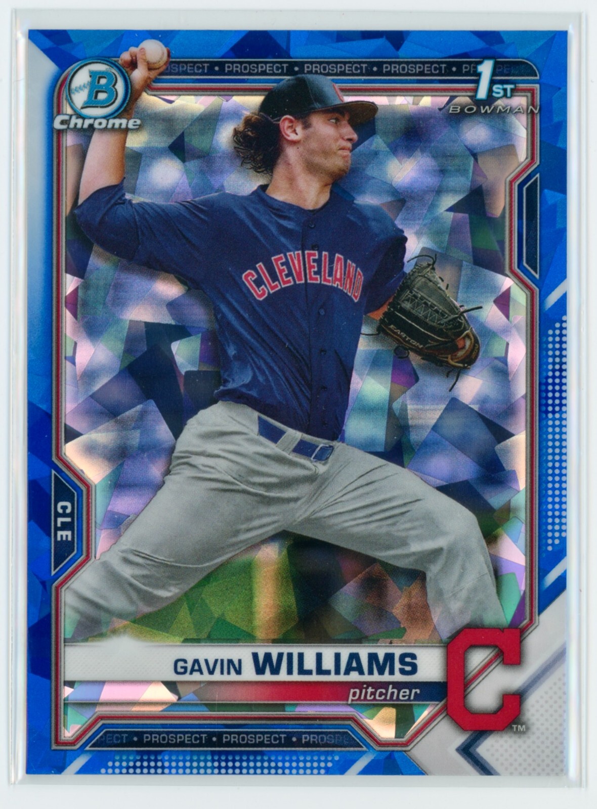 2021 Bowman Chrome Draft Sapphire Gavin Williams - BDC-93 (C)