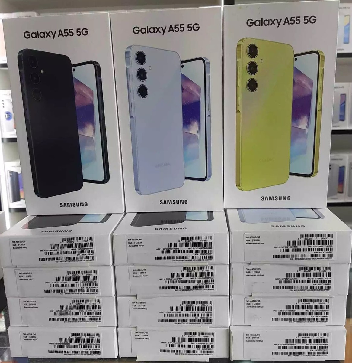 Genuine Samsung Galaxy A55 5G Empty Box - With/Without Cable