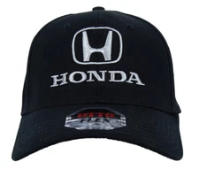 Honda Logo Hat Flexfit Embroidered Cap, Black