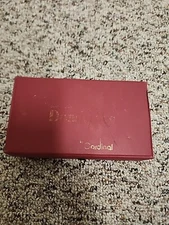 Vintage Double Nine Dominoes: Cardinal in Red Vinyl Case Set 55 Colored Dominoes