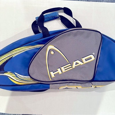 Head Tennis Racquet Zippered Case Royal Blue Carry Handles