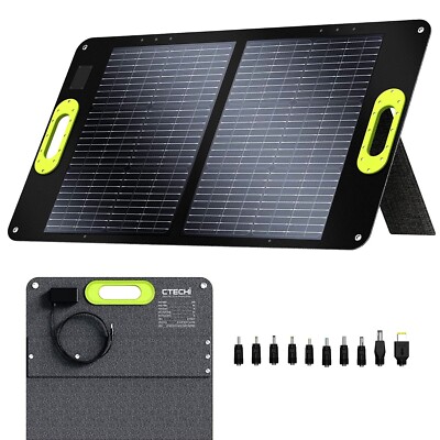 CTECHI SP60 Mobile Solar Panel 60W faltbar IP67 3,3 kg USB 20V 5A 10 Adapter RV
