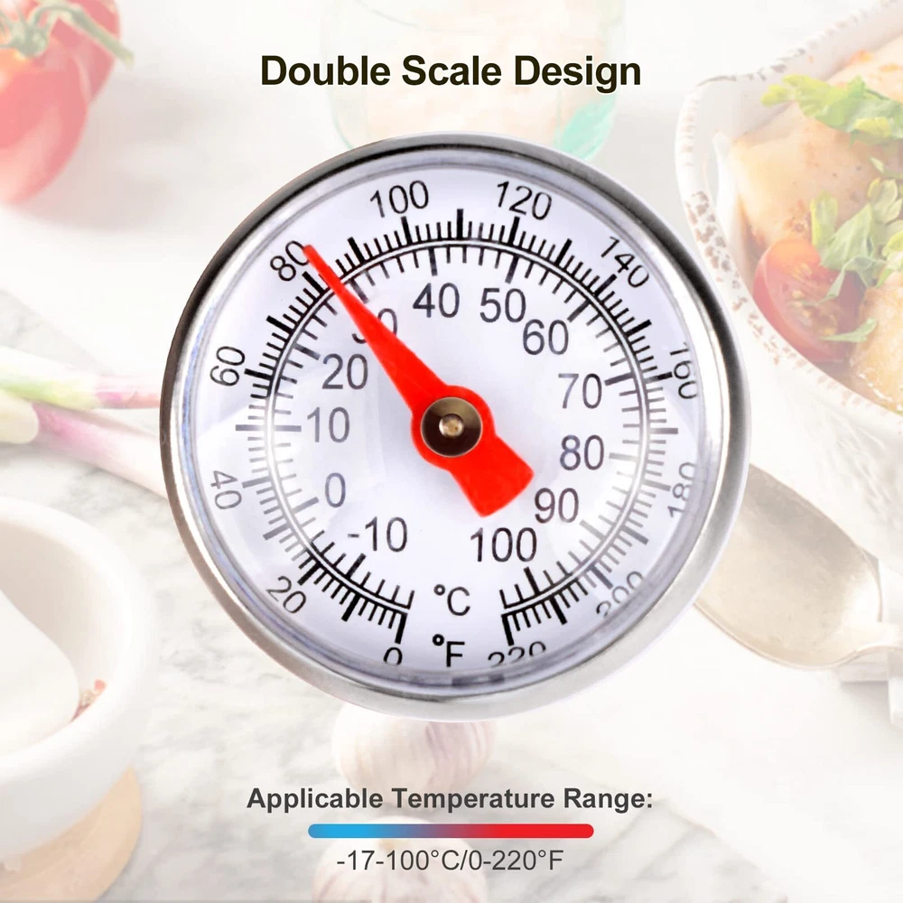 Meat Thermometer for Grilling, Food Thermometer for Cooking, Milk, Meat Therm...