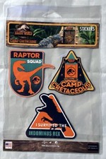 UNIVERSAL STUDIOS JURASSIC PARK WORLD Camp Cretaceous Set of 3 Stickers