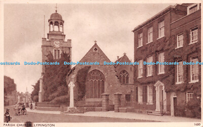 R219962 Pfarrkirche Lymington 1680 Solograph Serie De Luxe Fotogravur E A S
