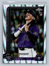 2025 Topps Chrome Update #USC186 Zac Veen RayWave Refractor
