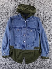 Veronica Beard Shani Waterfall Denim Twill Combo Jacket M EUC