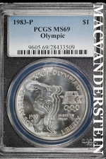1988-S $1 Olympic, DCAM (Proof) Modern Silver and Clad