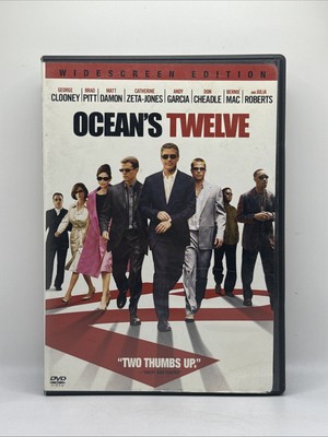 Ocean's Twelve (DVD, 2004) Widescreen Brad Pitt Matt Damon