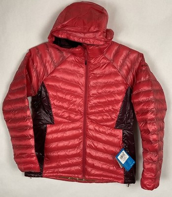 Womens Columbia Jacket Omni-Heat Labyrinth Loop II Hooded Sz L Red 42x27  New
