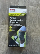 CVS Active Compression Support Knee Size XL Moderate Support NEW Odor Resistant 