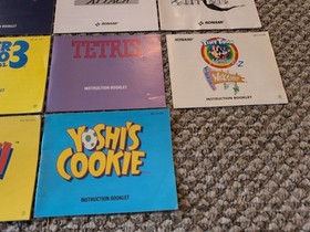 Lote 28 Nintendo NES Manual de instrucciones Folleto Contra Mario Battletoads WURM