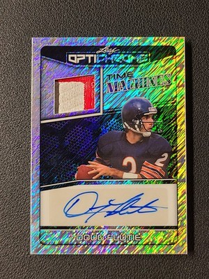 Doug Flutie 2025 Leaf Optichrome Time Machines Patch Autograph One Of One 1/1