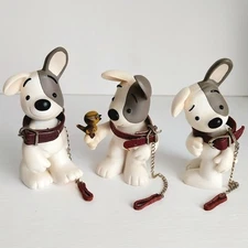 Lost Dog Collectables Set of 3 Figurine's Designed By Craig Davison Xystos 2006 