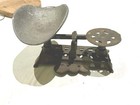 Antique Miniature Cast Iron Balance Scale Grocer Apothecary Trade Scale — photo 1