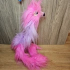 SMALL The Puppet Company Pink Flamingo Bird String Marionette Fluffy Plush Toy