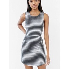 Urban Outfitters Silence & Noise Striped Ponte Dress Gray White Small