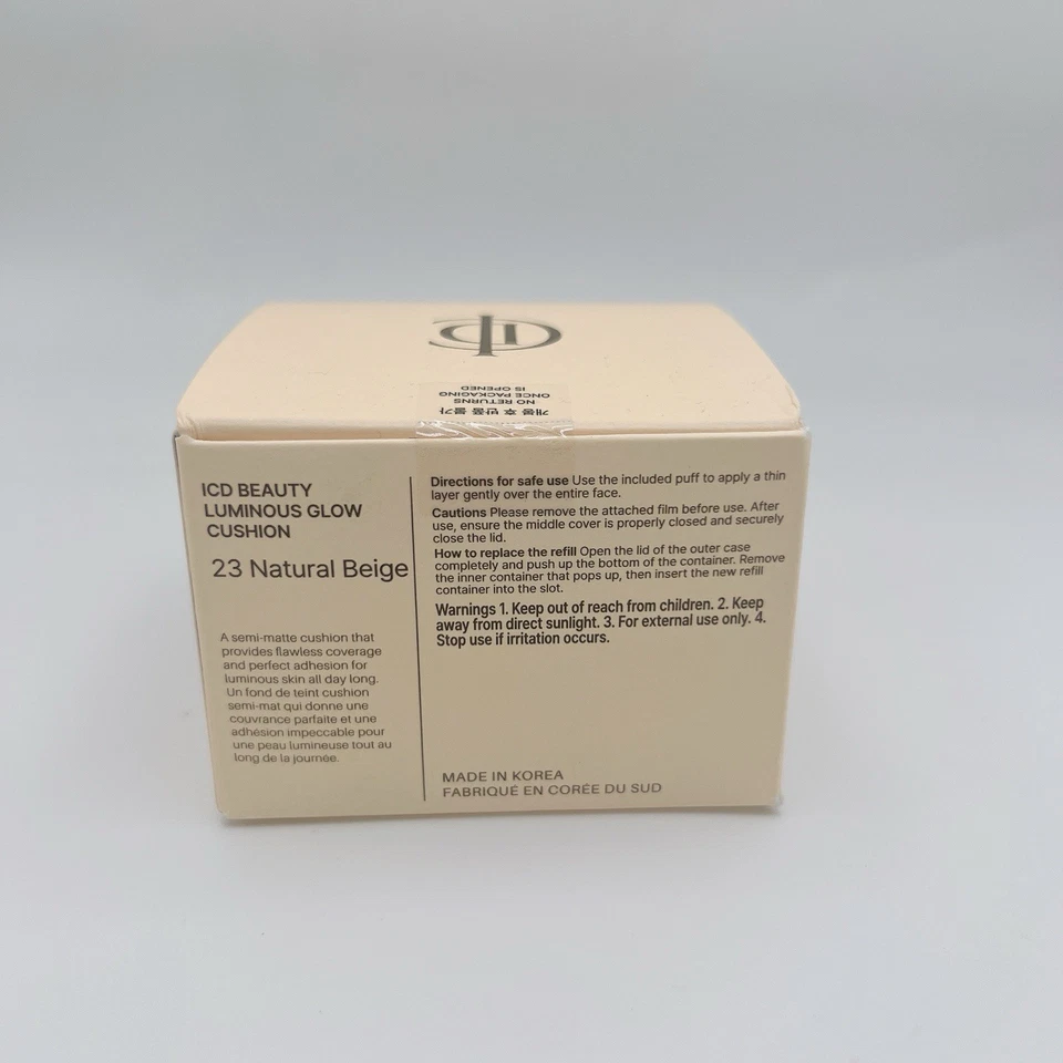 Incellderm Luminous Glow Cushion 23 Natural Beige 15g/0.52oz x2 ea - Image 3 of 3