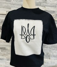 Ukrainian Embroidered Black Shirt Men  s Sorochka Vyshyvanka Shirt Size L