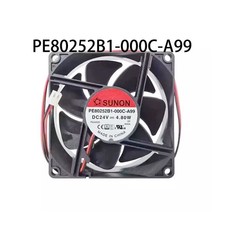 New sealed 80*80*25MM PE80252B1-000C-A99 24VDC 4.8W SUNON Large Air Volume Fan