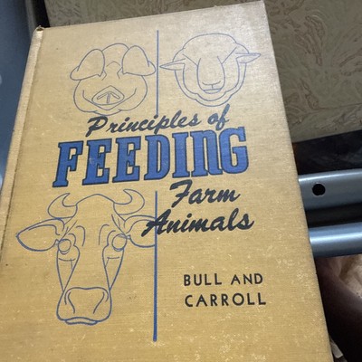 Feeding Farm Animals 1946 Bull And Carrol Yellow Copy