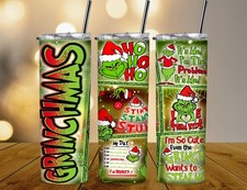 Christmas The Grinch 20oz Stainless Steel Insulated Tumbler With Straw