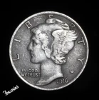 1916 D Mercury Dime Low production in the first year As shown in the figure