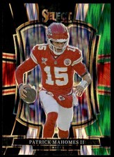 Patrick Mahomes II 2025 Panini Select #107 Black and Green Prizm Shock Chiefs