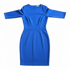 Marella Blue Pencil Dress EU 40 UK 8/10 Midi Work Office Smart Designer