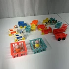 Vintage Fisher Price Little People Baby Nursery And Riding Toys Lot Of 18 Pieces