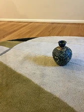 Hand painted decorative clay vase