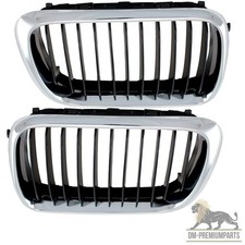 2x FACELIFT Grill Chrom Schwarz passend für BMW 3er E36 96-99 ALLE MODELLE