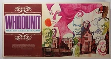 Vintage WHODUNNIT Board Game Selchow & Righter 1972 Mystery Detective COMPLETE