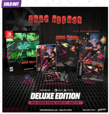 Fear Effect DELUXE COLLECTORS EDITION Switch LRG Presale ships 2/28