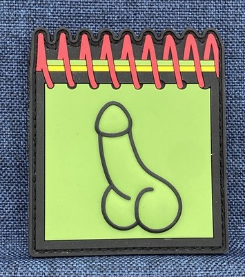 SHOT   Show 2026  D*ck Notepad  Z-Bolt Electro Optics PVC Patch, Hook/Loop, NEW