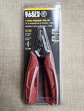 Klein Tools 92921 Precision 2 Piece Tool Kit Full Flush Cutters & Wire Stripper