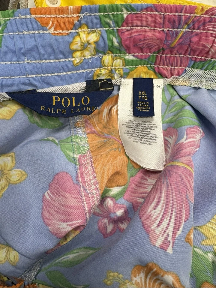 Bañador Polo Ralph Lauren Board Shorts Para Hombre Azul Hawaiano Floral 2XL XXL Foto 4 de 4