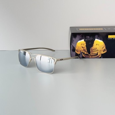Oakley Holbrook Ti OO6048 Sunglasses Silver Frame Silver Polarized Lens