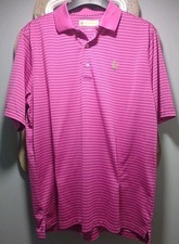 Donald Ross Men's Short Sleeve Golf Polo Shirt Pink, Size Large
