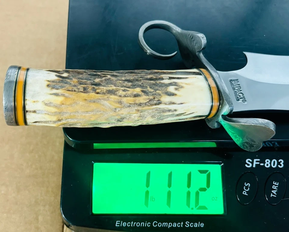 Impact Cutlery Custom Made Sasquatch 18" Bowie Knife Bone Handle Handmade Knives - Image 4 of 4